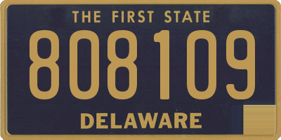 DE license plate 808109