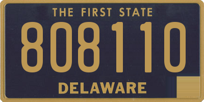 DE license plate 808110