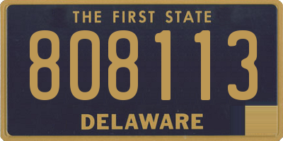 DE license plate 808113
