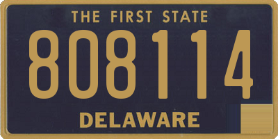 DE license plate 808114