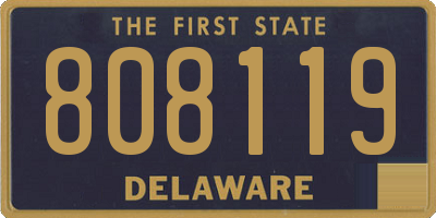 DE license plate 808119