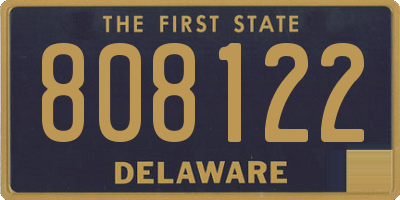 DE license plate 808122