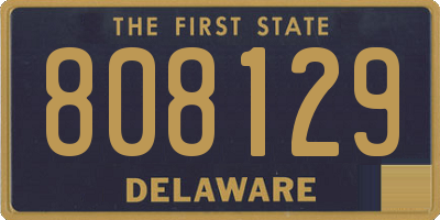 DE license plate 808129