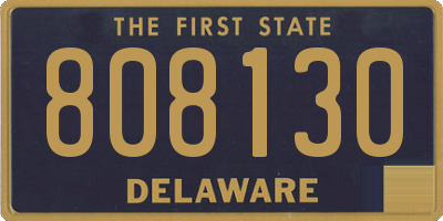 DE license plate 808130