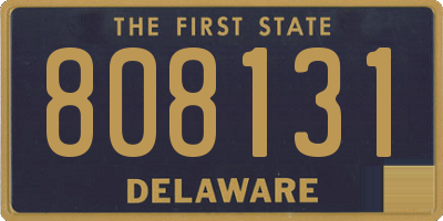 DE license plate 808131