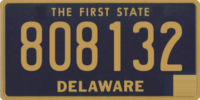 DE license plate 808132