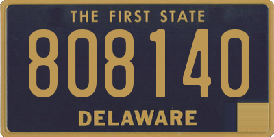DE license plate 808140