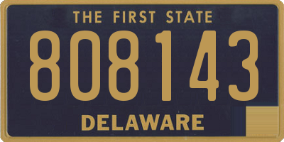 DE license plate 808143
