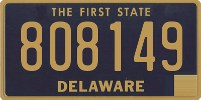 DE license plate 808149
