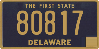 DE license plate 80817