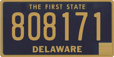 DE license plate 808171