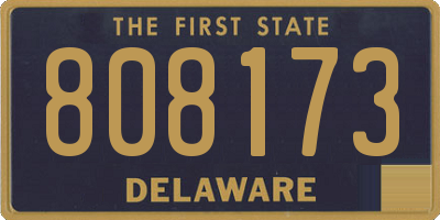 DE license plate 808173