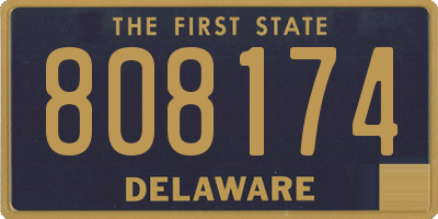 DE license plate 808174
