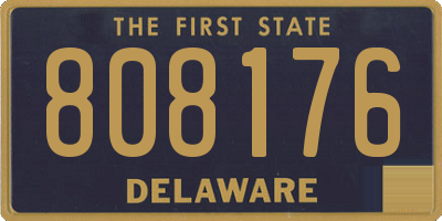 DE license plate 808176