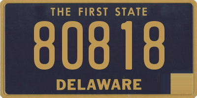 DE license plate 80818