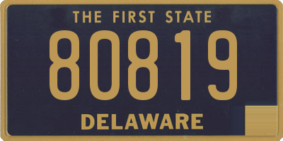 DE license plate 80819