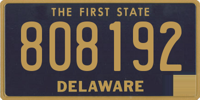 DE license plate 808192