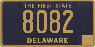 DE license plate 8082