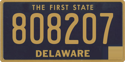 DE license plate 808207