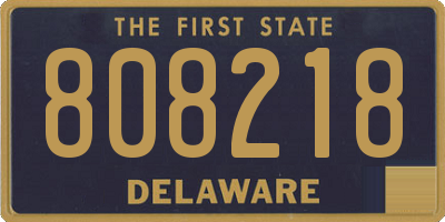 DE license plate 808218