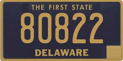 DE license plate 80822