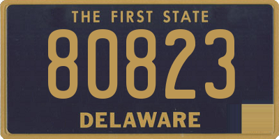 DE license plate 80823