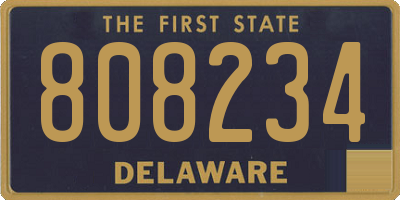 DE license plate 808234
