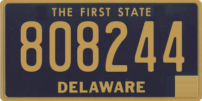 DE license plate 808244