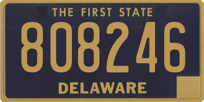 DE license plate 808246