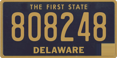 DE license plate 808248