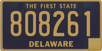 DE license plate 808261