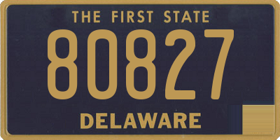 DE license plate 80827