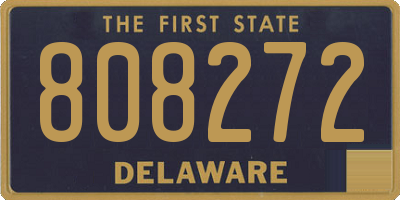 DE license plate 808272