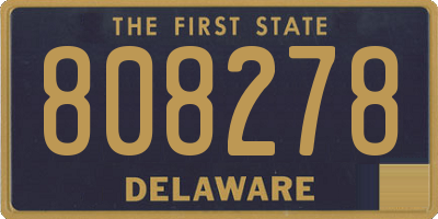 DE license plate 808278