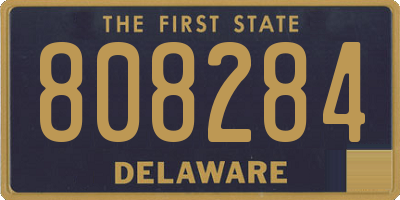DE license plate 808284