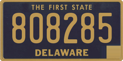 DE license plate 808285
