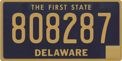 DE license plate 808287
