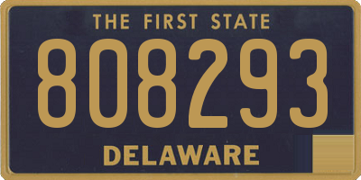 DE license plate 808293