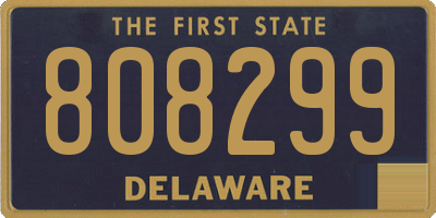 DE license plate 808299