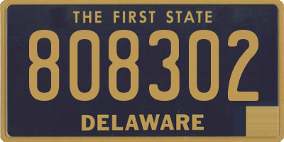 DE license plate 808302