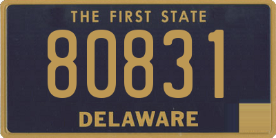 DE license plate 80831