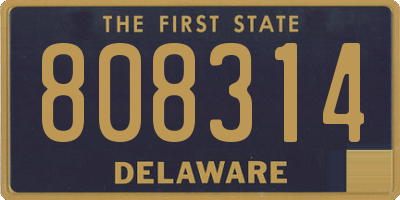 DE license plate 808314