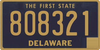 DE license plate 808321