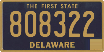 DE license plate 808322
