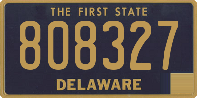 DE license plate 808327
