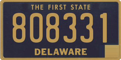 DE license plate 808331