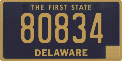 DE license plate 80834