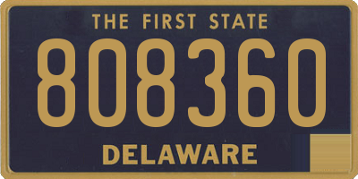 DE license plate 808360