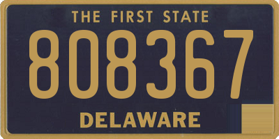 DE license plate 808367