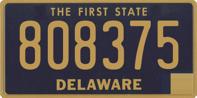 DE license plate 808375